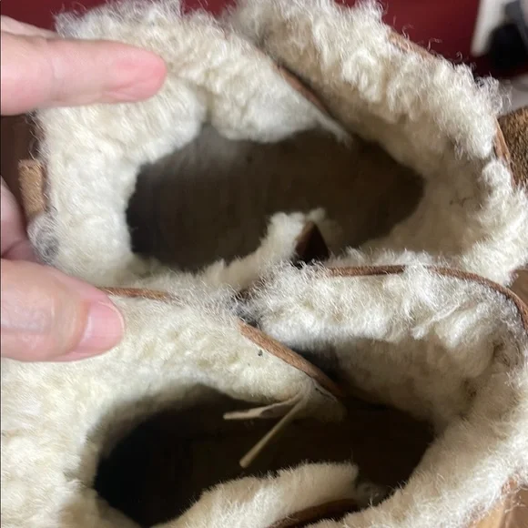 UGG Tan Ankle Boots with Plush Fleece Lining - Picture 11 of 15